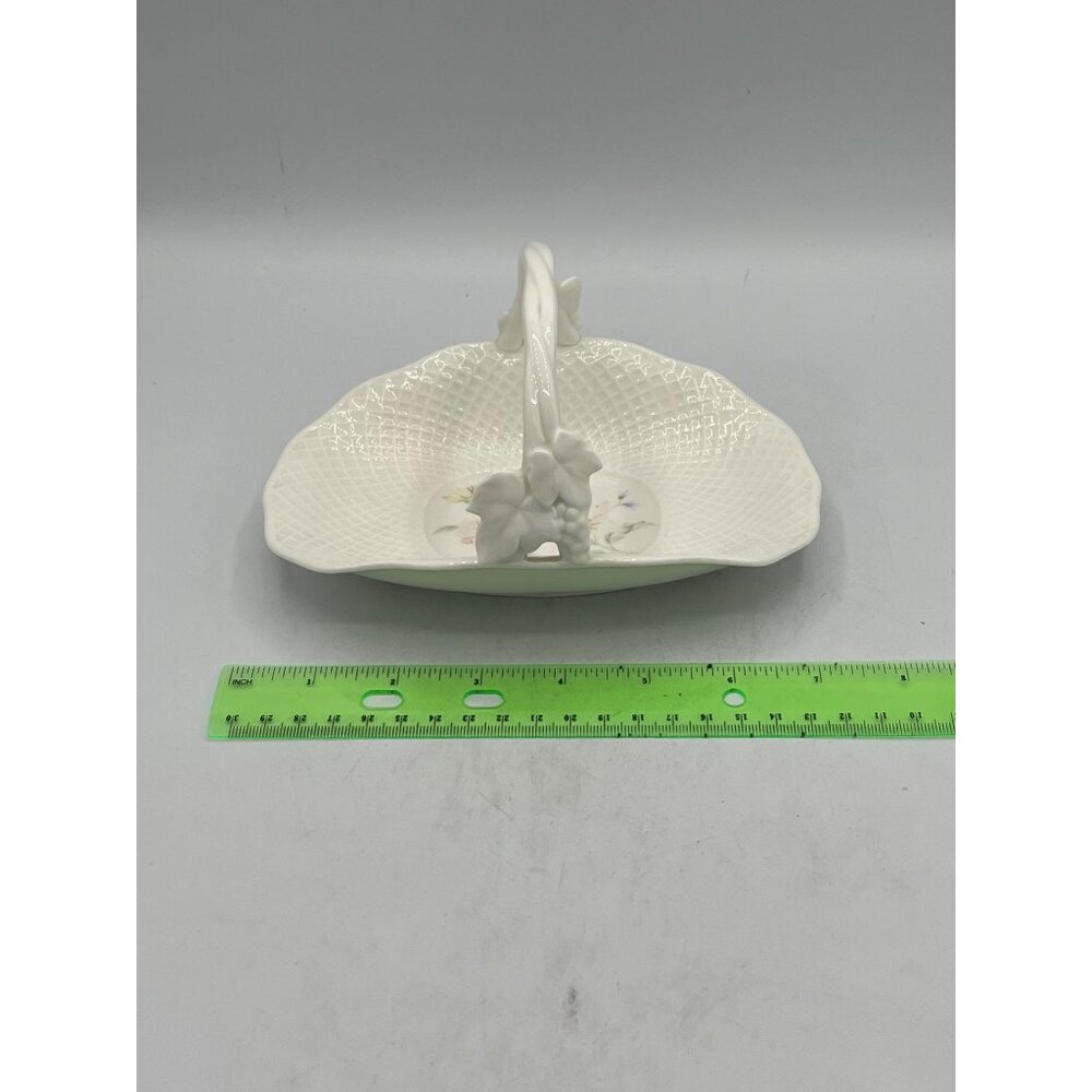 Mikasa Bone China Floral Basket With Handle - Pastel Garden B1645 Naumi Japan - Picture 4 of 15